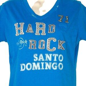 Hard Rock Cafe Santo Domingo T-Shirt V-neck Fitted